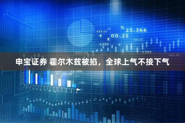 申宝证券 霍尔木兹被掐，全球上气不接下气